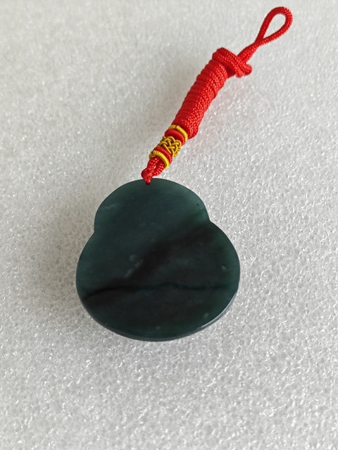 古玩玉器天然翡翠“財神”掛件拍賣,當前價格350元