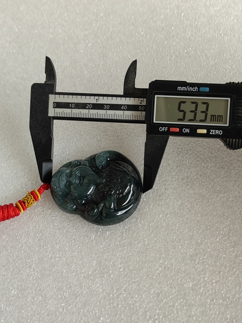 古玩玉器天然翡翠“財神”掛件拍賣,當前價格350元