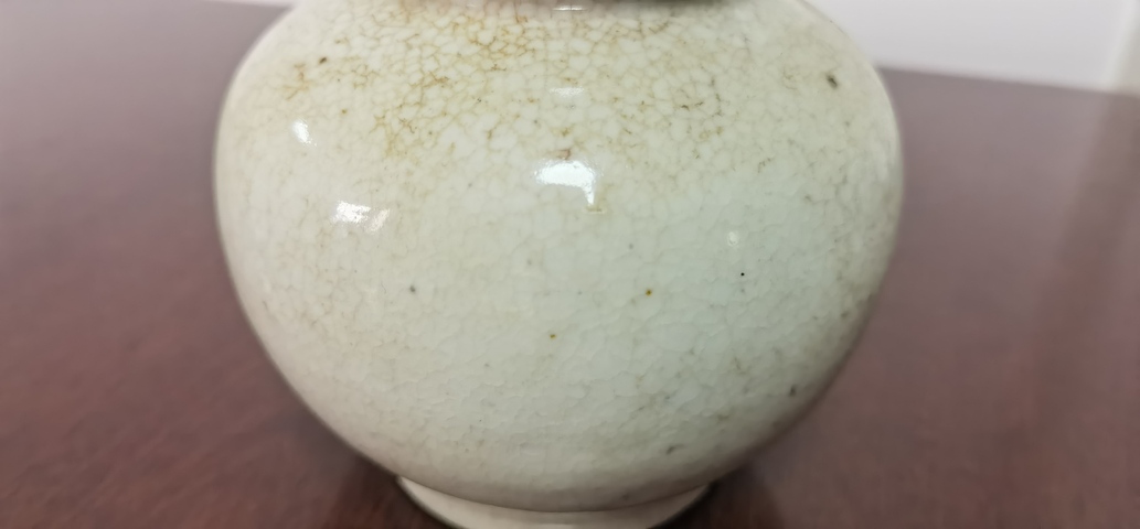 古玩陶瓷哥釉葫蘆瓶真品鑒賞圖