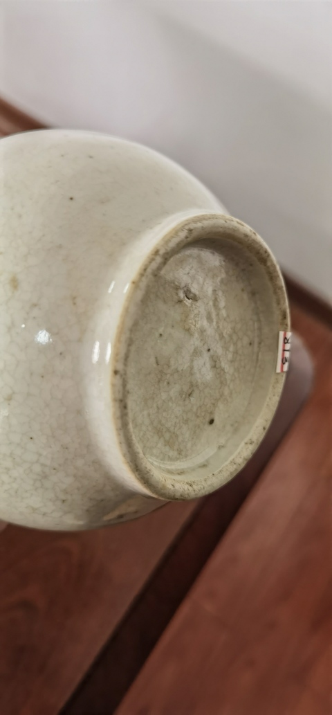 古玩陶瓷哥釉葫蘆瓶真品鑒賞圖