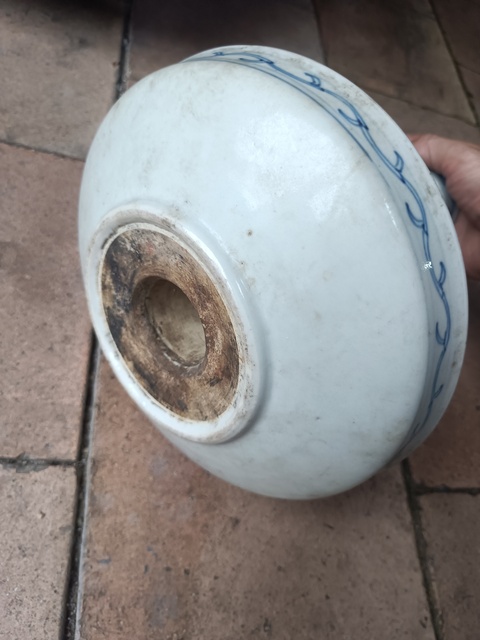 古玩陶瓷青花燈臺真品鑒賞圖