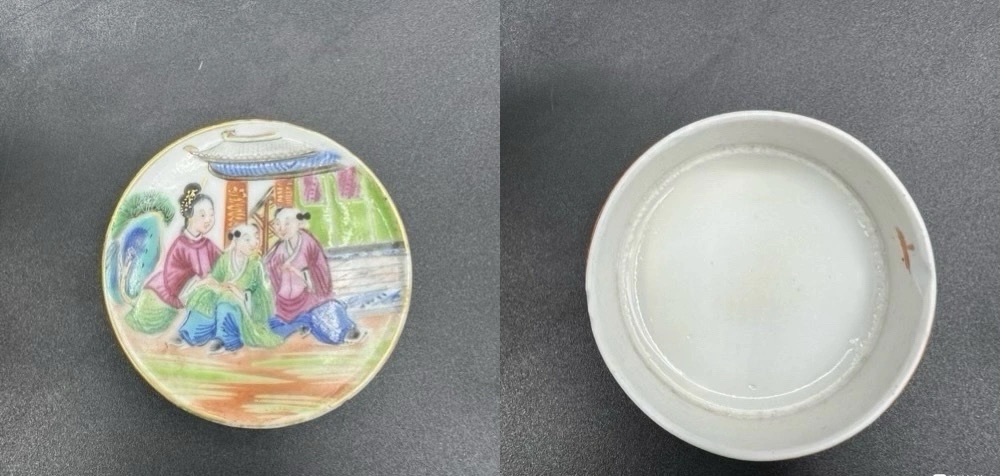 古玩陶瓷廣彩人物故事紋蓋缸拍賣,當前價格2500元