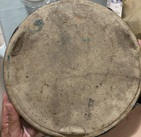 古玩陶瓷三足盤真品鑒賞圖