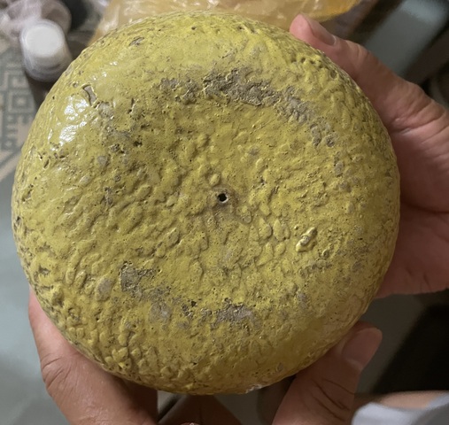 古玩陶瓷三足盤真品鑒賞圖