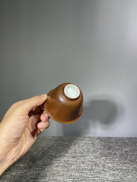 古玩陶瓷清晚期·金玉滿堂仰鐘杯拍賣，當前價格520元
