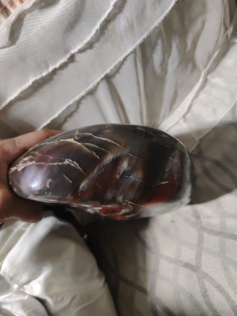 古玩雜項桂林雞血玉真品鑒賞圖