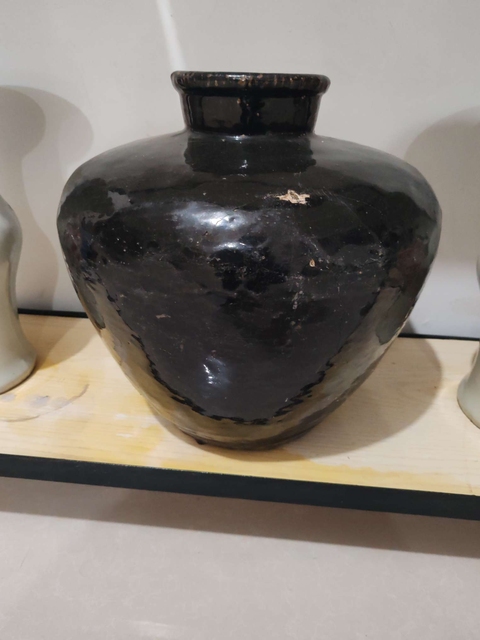古玩陶瓷黑釉罐拍賣,當前價格600元
