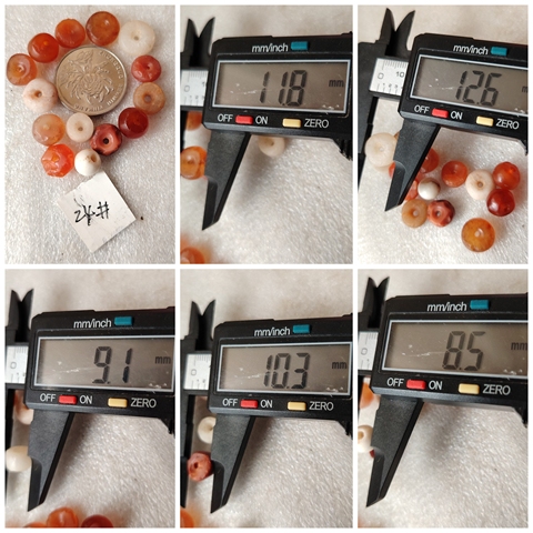 古玩玉器限量特價天然瑪瑙珠一組拍賣,當前價格299元