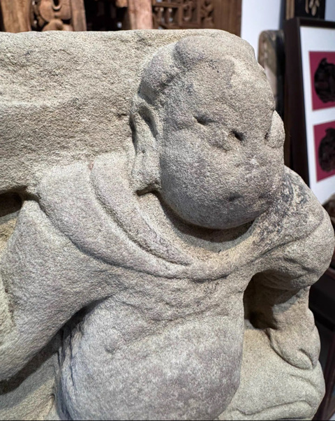 古玩雜項唐宋.力士石雕部件拍賣，當前價格3500元
