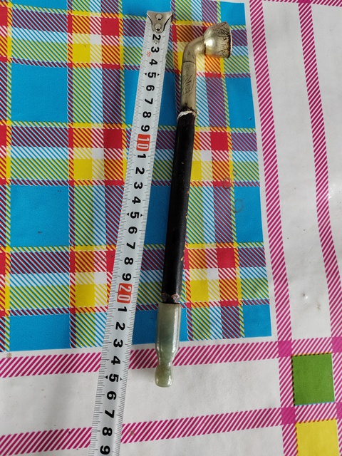 古玩雜項清代籽料煙嘴煙鍋拍賣,當前價格2688元