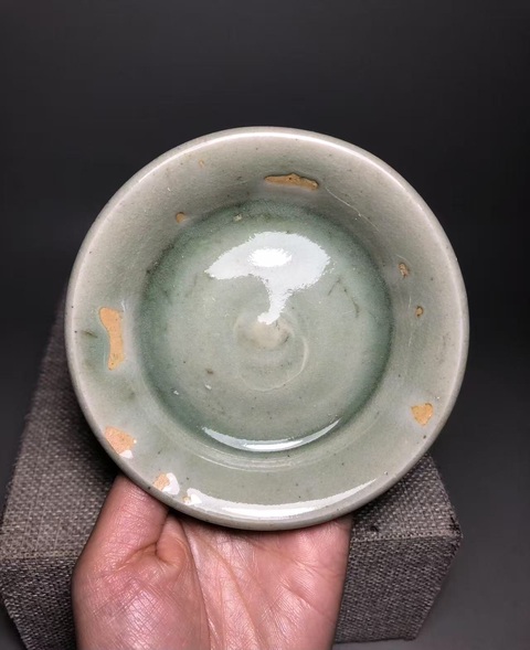 古玩陶瓷(文房精品)龍泉青釉臥足洗(釉面如玉不錯收藏價值)拍賣,當前價格0元