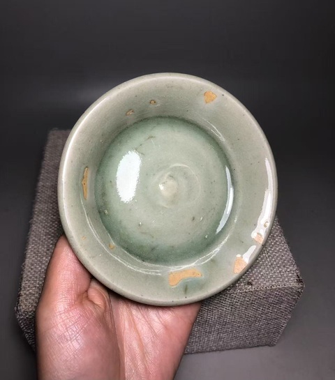 古玩陶瓷(文房精品)龍泉青釉臥足洗(釉面如玉不錯收藏價值)拍賣,當前價格0元