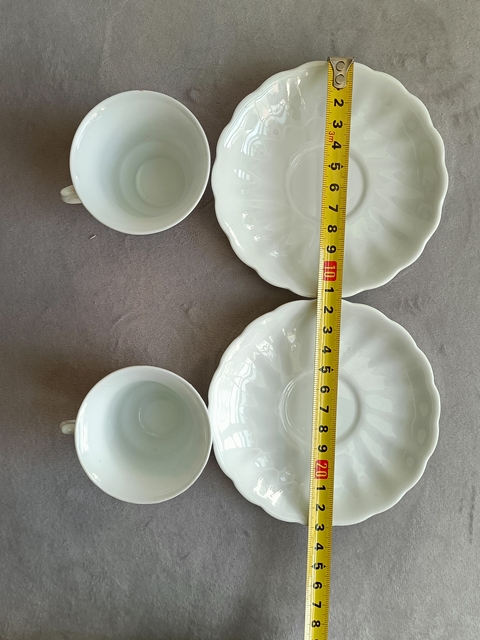 古玩陶瓷白釉杯碟拍賣，當(dāng)前價格388元