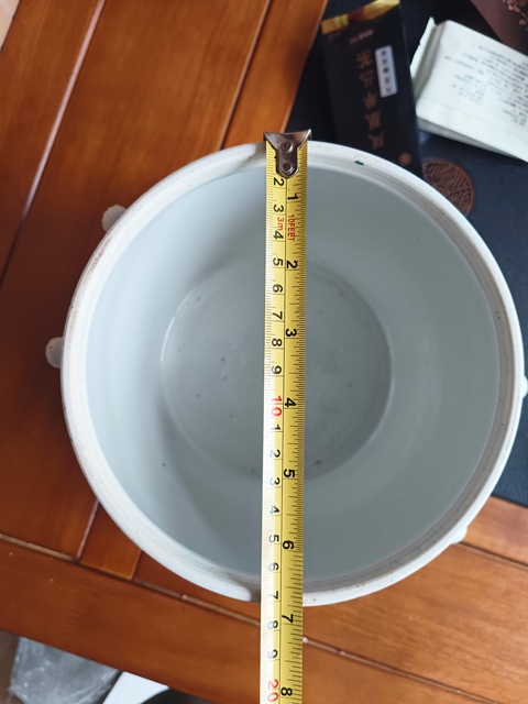古玩陶瓷粉彩花卉紋四系粥罐拍賣，當前價格1500元