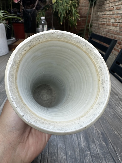 古玩陶瓷康熙五彩花卉紋花觚拍賣，當前價格3777元