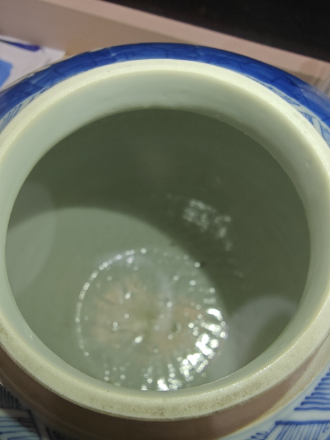 古玩陶瓷青花冰梅紋罐真品鑒賞圖