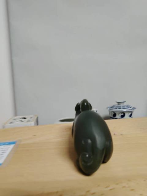 古玩玉器和田玉雕“貔貅”擺件真品鑒賞圖
