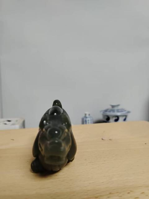 古玩玉器和田玉雕“貔貅”擺件真品鑒賞圖