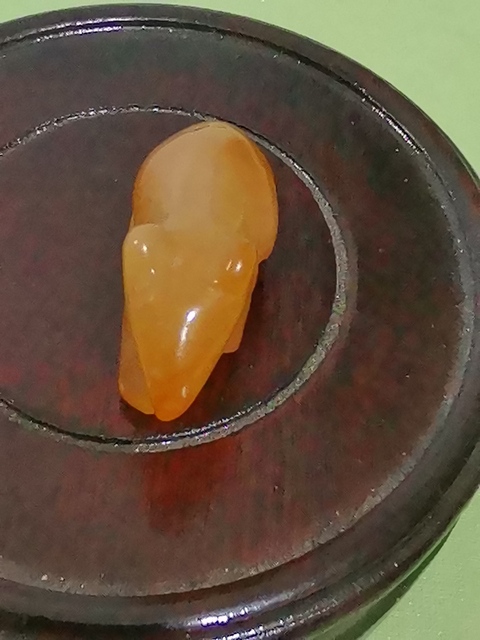 古玩玉器瑪瑙動(dòng)物把件真品鑒賞圖