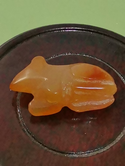 古玩玉器瑪瑙動(dòng)物把件真品鑒賞圖