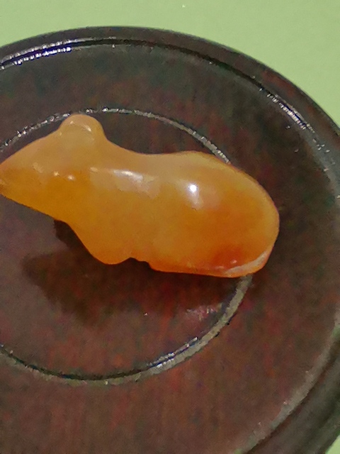 古玩玉器瑪瑙動(dòng)物把件真品鑒賞圖