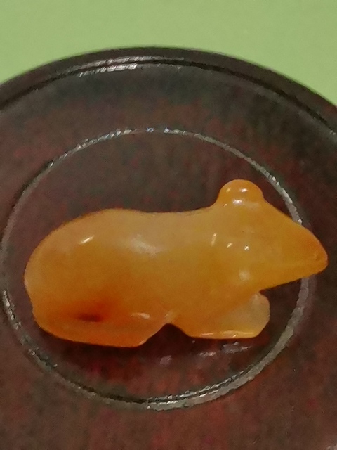 古玩玉器瑪瑙動(dòng)物把件真品鑒賞圖