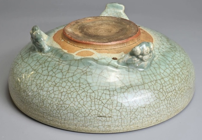 古玩陶瓷青瓷爐真品鑒賞圖