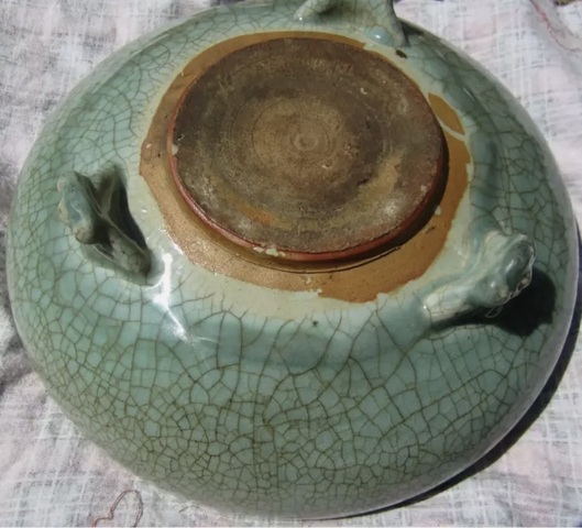 古玩陶瓷青瓷爐真品鑒賞圖