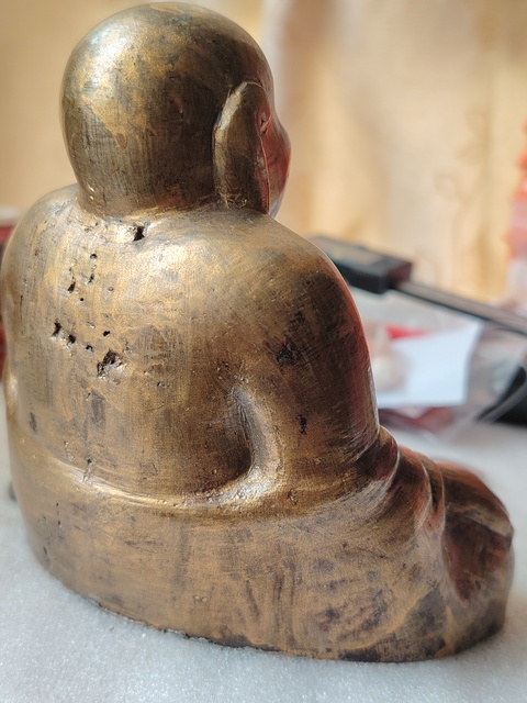 古玩銅器老銅彌勒造像一尊拍賣，當前價格3666元