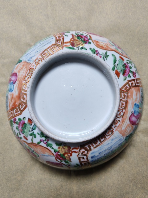 古玩陶瓷廣彩碗拍賣，當前價格5858元