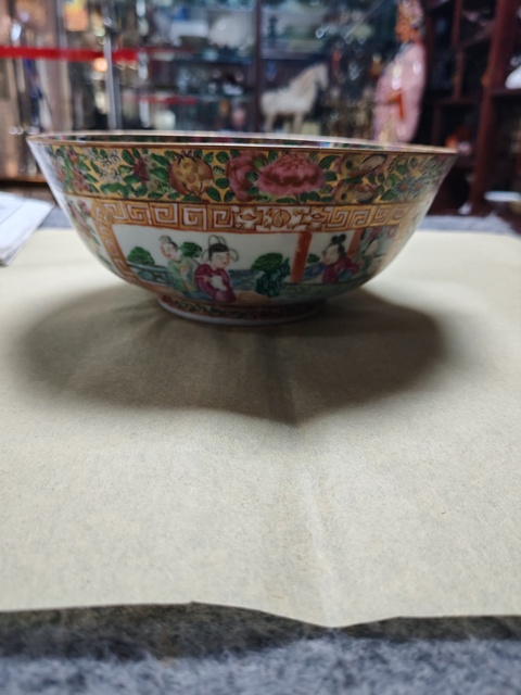 古玩陶瓷廣彩碗拍賣，當前價格5858元