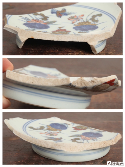 古玩陶瓷斗彩標本真品鑒賞圖