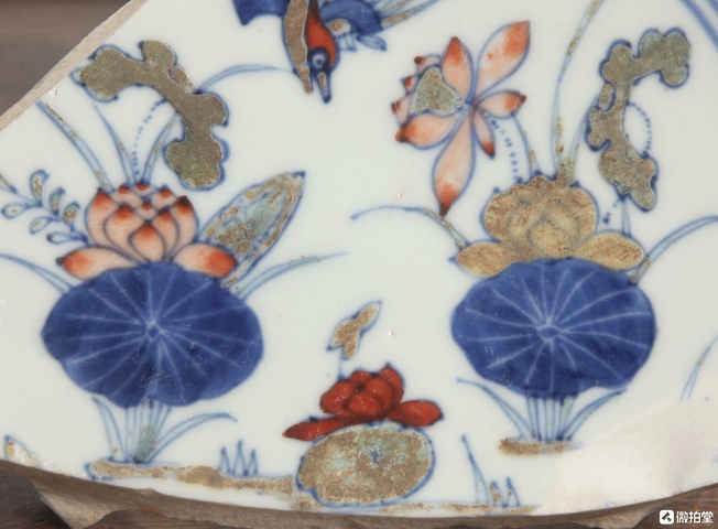 古玩陶瓷斗彩標本真品鑒賞圖
