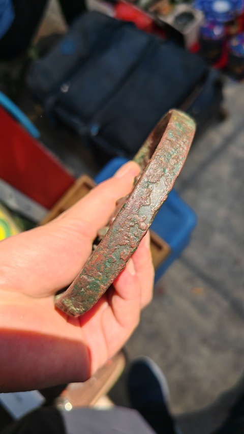 古玩銅器唐海獸葡萄鏡真品鑒賞圖