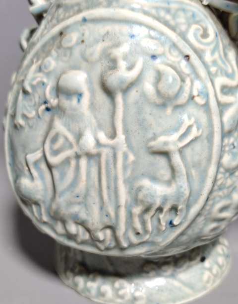 古玩陶瓷青白釉瓶真品鑒賞圖