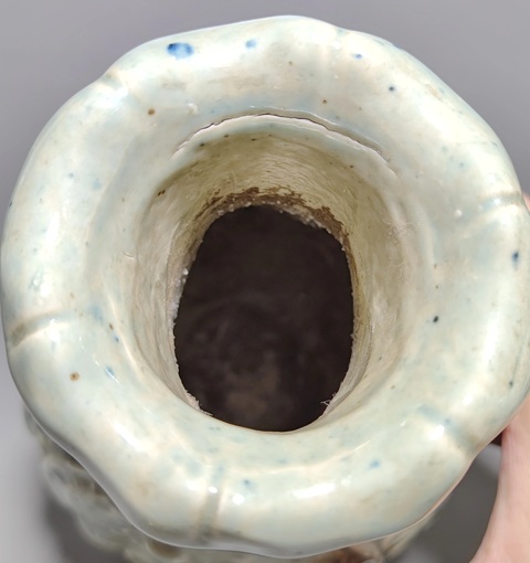 古玩陶瓷青白釉瓶真品鑒賞圖