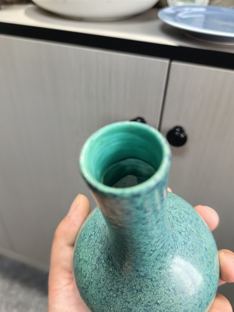 古玩陶瓷爐鈞釉天球瓶真品鑒賞圖