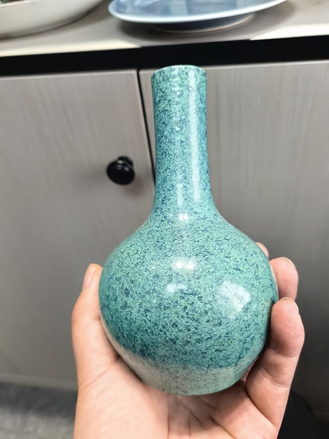 古玩陶瓷爐鈞釉天球瓶真品鑒賞圖