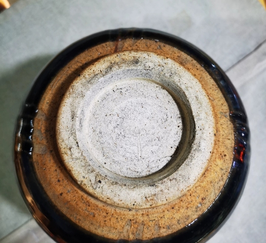 古玩陶瓷金元時期黑釉線條雙耳罐真品鑒賞圖