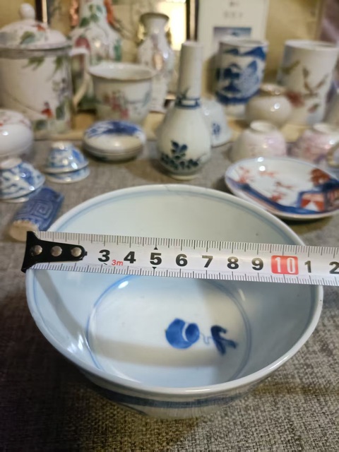 古玩陶瓷青花螭龍紋茶碗真品鑒賞圖