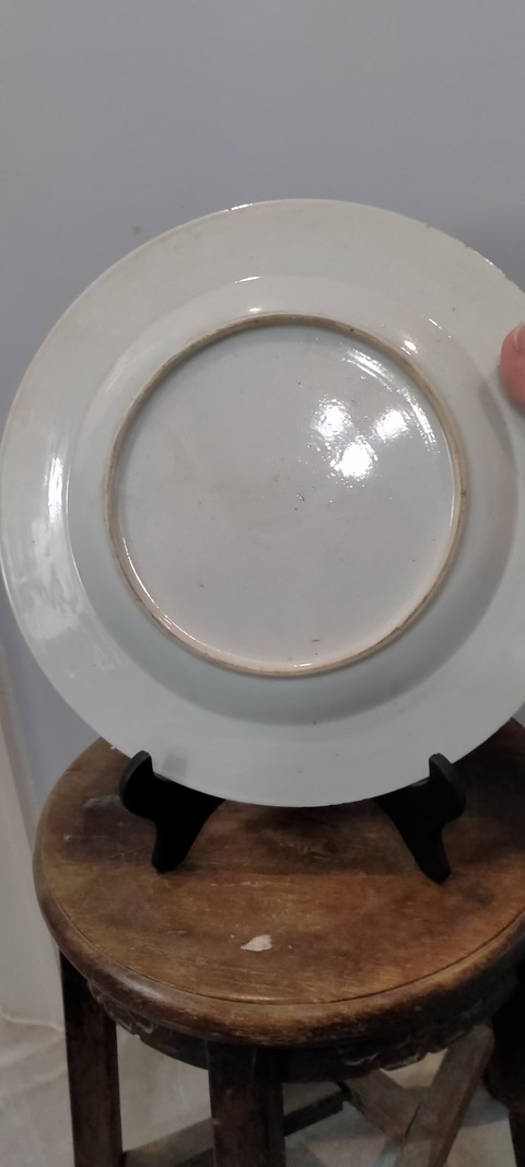 古玩陶瓷雍正粉彩花卉盤真品鑒賞圖