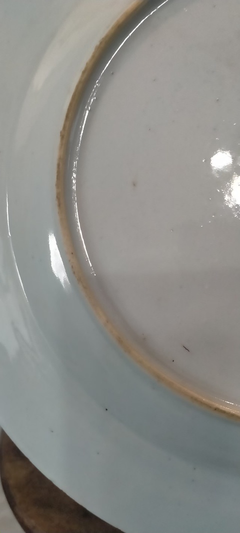 古玩陶瓷雍正粉彩花卉盤真品鑒賞圖