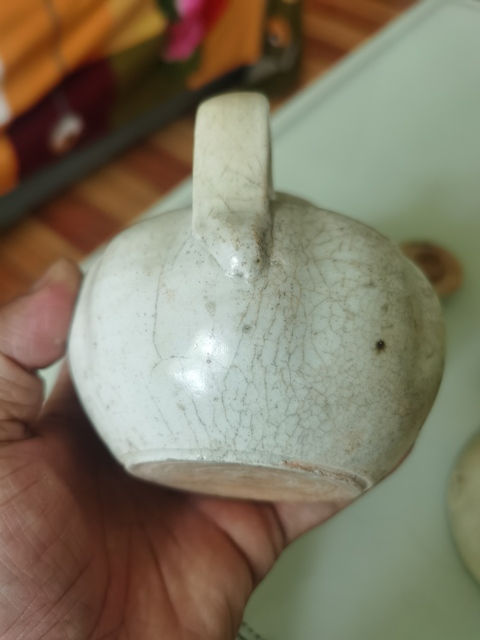古玩陶瓷青白釉執壺真品鑒賞圖