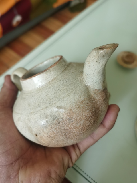 古玩陶瓷青白釉執壺真品鑒賞圖