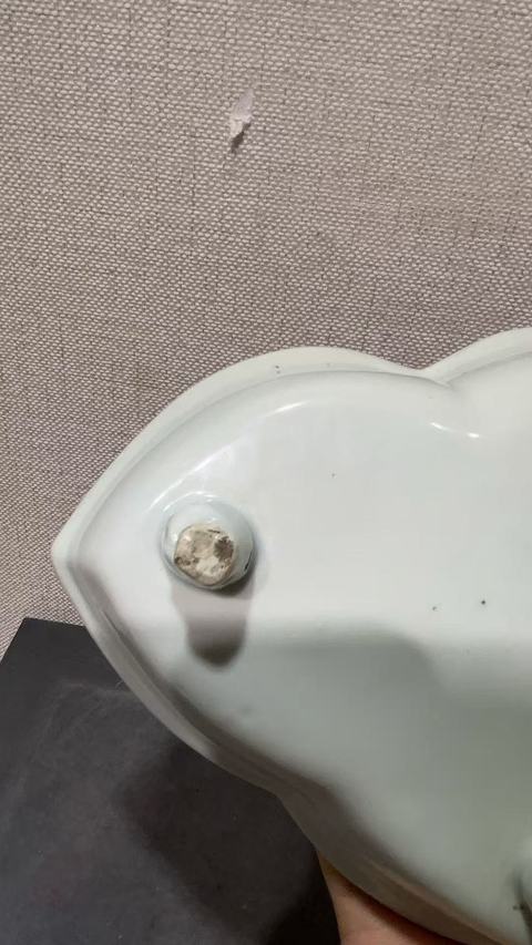 古玩陶瓷日本明治青花飛黃騰達圖三足洗真品鑒賞圖