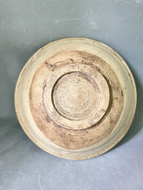 古玩陶瓷磁州窯白地黑彩茶碗真品鑒賞圖