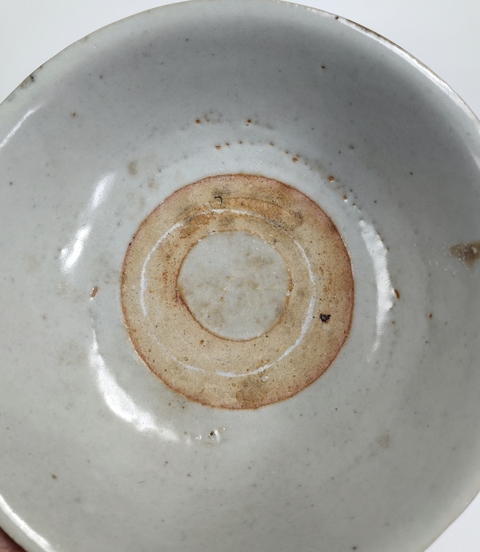 古玩陶瓷青花螺旋紋茶碗真品鑒賞圖