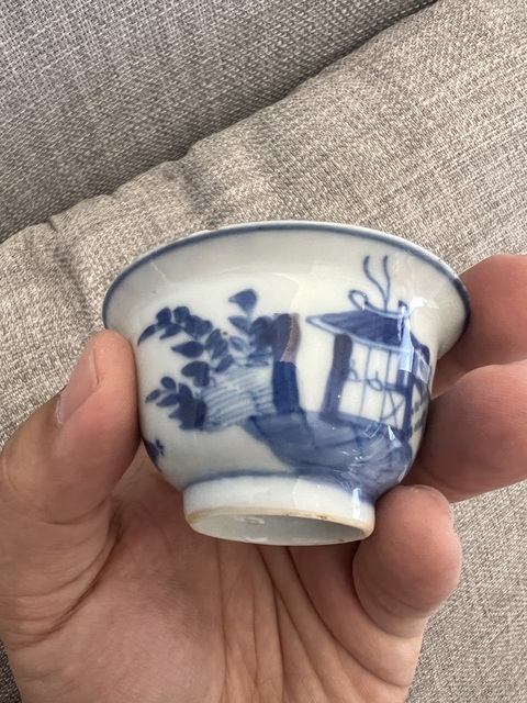 古玩陶瓷青花杯真品鑒賞圖