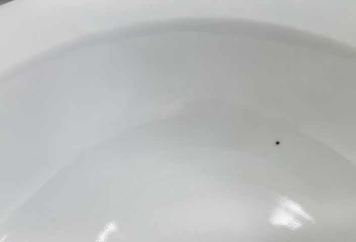 古玩陶瓷飄帶繡球獅子紋青花折沿碗真品鑒賞圖