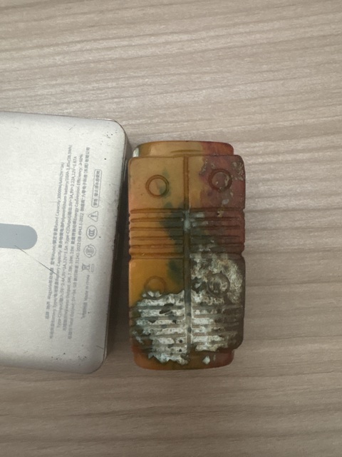 古玩玉器仿古做舊玉琮真品鑒賞圖